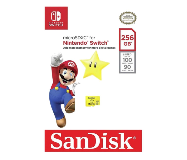 SANDISK Nintendo Switch microSDXC 256GB, 100/90 MB/s (V30, U3, C10, A1, UHS-1) - 581874 - zdjęcie 3